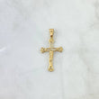 Dije Cruz de Liz Basteada 1.85gr / 4cm / Oro Amarillo 18K