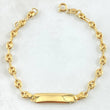 Pulso Bebé GC Placa Rectangular 1.95gr / 13.5cm-15cm / Oro Amarillo 18K