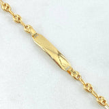Pulso Bebé GC Placa Rectangular 2gr / 13.5cm-15cm / Oro Amarillo 18K ©