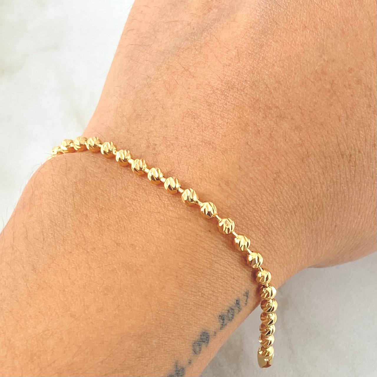 Pulso Militar 5.5gr / 19cm / Oro Amarillo 18K ©
