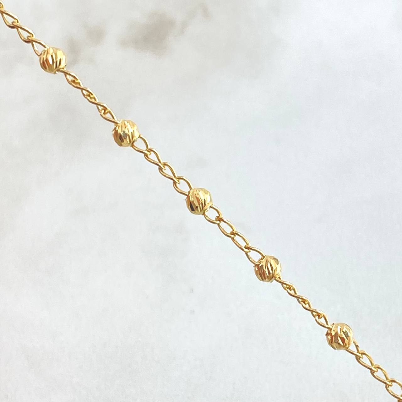 Pulso Espiga Militar 2.05gr / 18.5cm / Oro Amarillo 18K ©