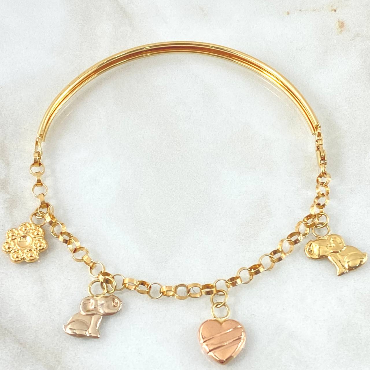 Pulso Charms 5.75gr / 19cm / Tres Oros 18K ©
