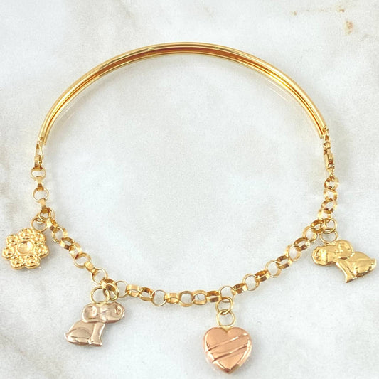 Pulso Charms 5.75gr / 19cm / Tres Oros 18K ©