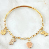Pulso Charms 5.75gr / 19cm / Tres Oros 18K ©