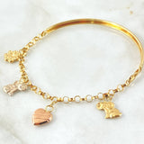 Pulso Charms 5.75gr / 19cm / Tres Oros 18K ©