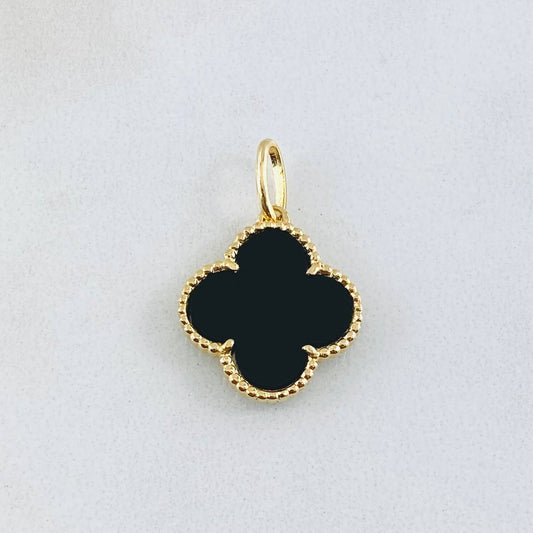 Dije Trebol Negro 2gr / 2.2cm / Oro Amarillo Nac.Esp. 18K