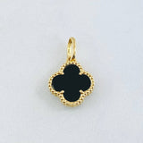 Dije Trebol Negro 1.65gr / 2cm / Oro Amarillo Nac.Esp. 18K