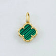 Dije Trebol Verde 1.6gr / 2cm / Oro Amarillo Nac.Esp. 18K