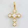 Dije Cruz Trebol 2.6gr / 3.3cm / Oro Amarillo Nac.Esp. 18K