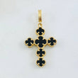 Dije Cruz Trebol 2.6gr / 3.3cm / Oro Amarillo Nac.Esp. 18K