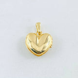 Dije Relicario Corazón 2.8gr / 1.8cm / Oro Amarillo 18K