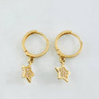 Candongas Estrella 2.6gr / 2.4cm / Oro Amarillo 18K