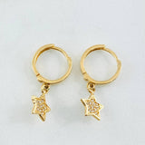 Candongas Estrella 2.45gr / 2.5cm / Oro Amarillo 18K ©