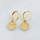 Candongas Fe 4gr / 2.5cm / Oro Amarillo 18K ©