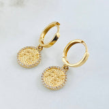 Candongas Fe 4gr / 2.5cm / Oro Amarillo 18K ©