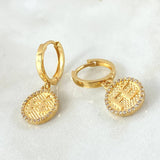 Candongas Fe 4gr / 2.5cm / Oro Amarillo 18K ©