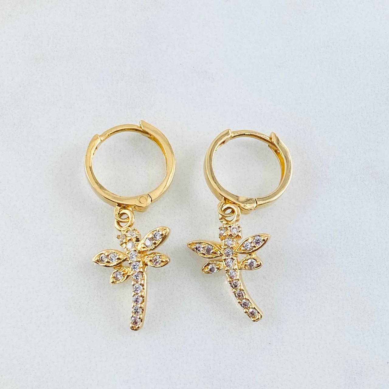 Candongas Libelula 3.6gr / 3cm / Oro Amarillo 18K ©