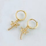 Candongas Libelula 3.6gr / 3cm / Oro Amarillo 18K ©