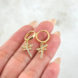 Candongas Libelula 3.6gr / 3cm / Oro Amarillo 18K ©