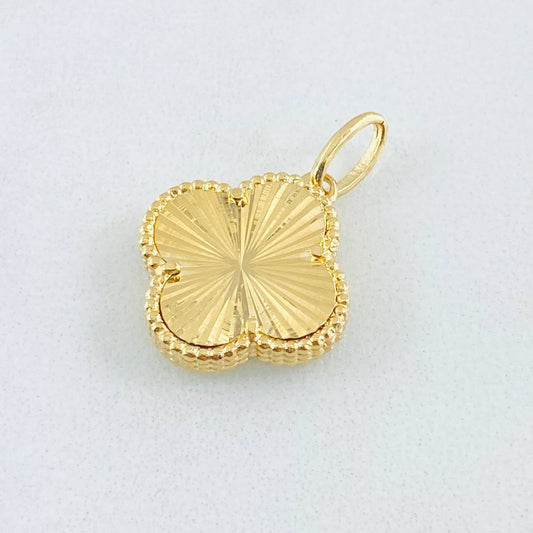 Dije Trebol 2.4gr / 2.3cm / Oro Amarillo Nac.Esp. 18K