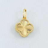 Dije Trebol Dorado 1.95gr / 2cm / Oro Amarillo Nac.Esp. 18K