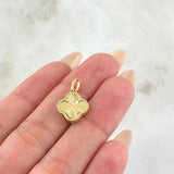 Dije Trebol Dorado 1.95gr / 2cm / Oro Amarillo Nac.Esp. 18K