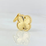 Dije Trebol Dorado 1.95gr / 2cm / Oro Amarillo Nac.Esp. 18K