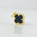 Dije Trebol Negro 1.35gr / 1.8cm / Oro Amarillo Nac.Esp. 18K