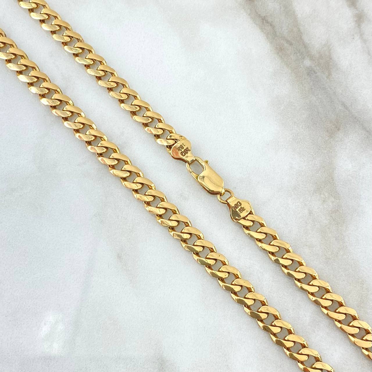 Cadena Cubana 25.9gr / 60cm / 6mm Oro Amarillo Nac.Esp. 18K *