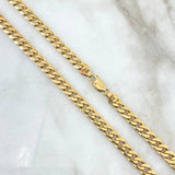 Cadena Cubana 25.9gr / 60cm / 6mm Oro Amarillo Nac.Esp. 18K *