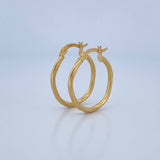 Candongas Lui 1.85gr / 2.7cm / Oro 18K &