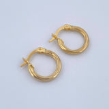 Candongas Lui 1.15gr / 1.6cm / Oro 18K &