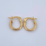 Candongas Lui 1.1gr / 1.4cm / Oro 18K &