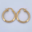 Candongas Clau 2.3gr / 2.5cm / Oro 18K &