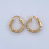 Candongas Ruka 3.15gr / 2cm / Oro 18K &