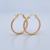 Candongas Kuki 1.7gr / 2.4cm / Oro 18K &