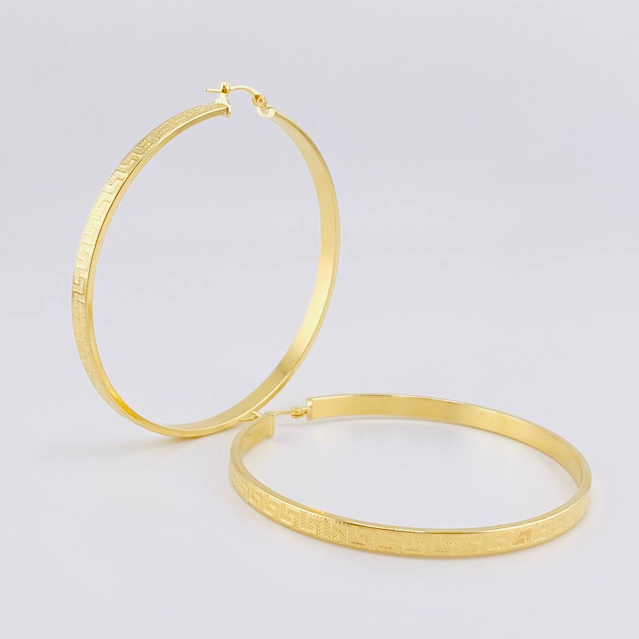 Candongas Tribal 6.8g / 6cm Oro Amarillo 18K