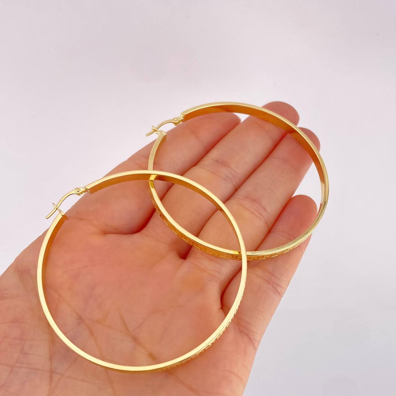 Candongas Tribal 6.8g / 6cm Oro Amarillo 18K