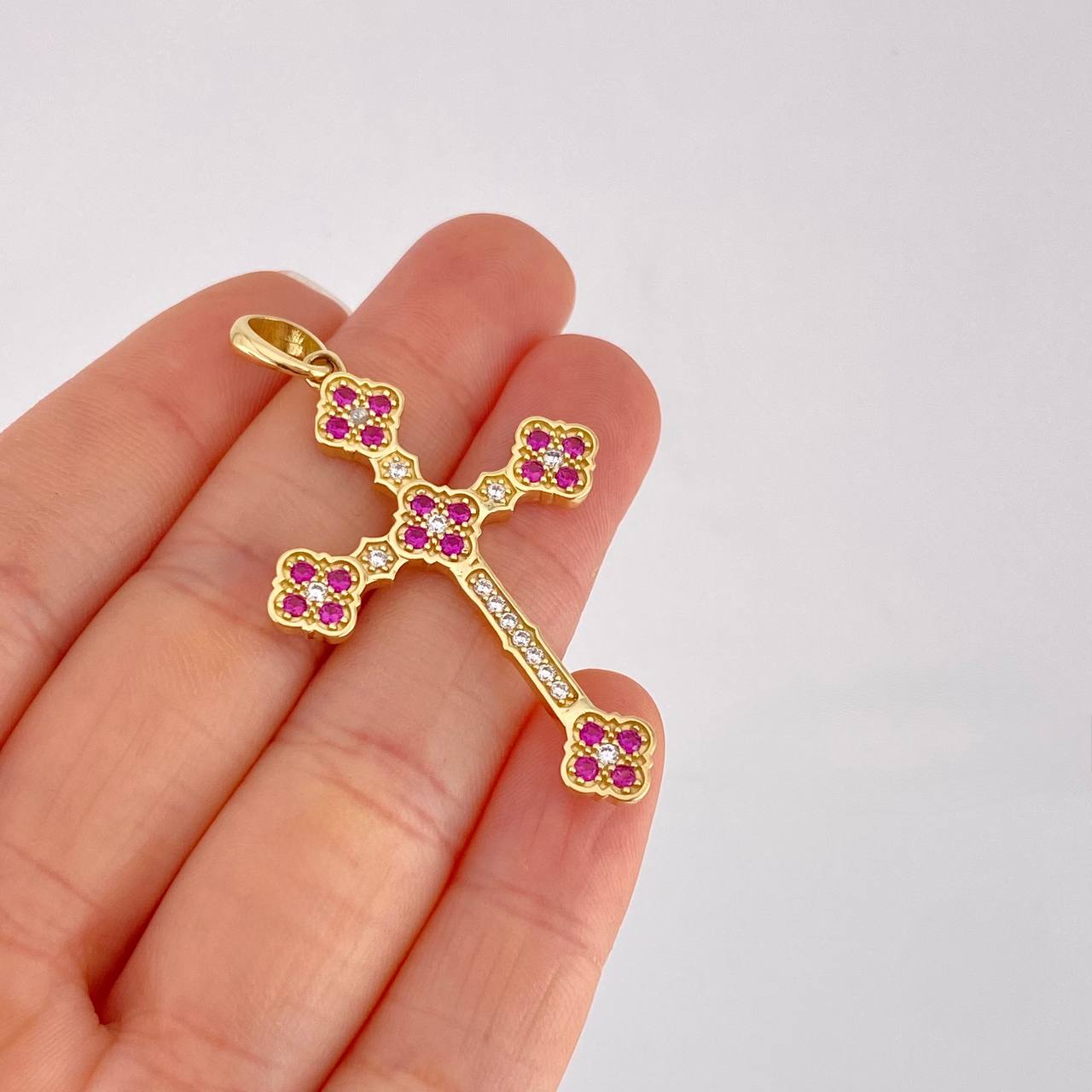 Dije Cruz Florenciana 5.7g / 5cm Oro Amarillo 18K