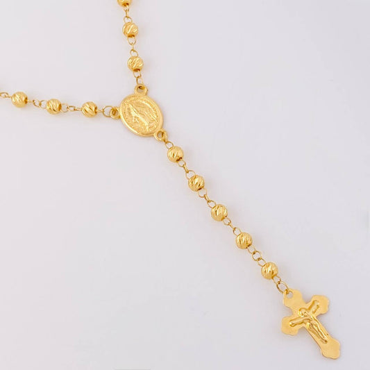 Rosario Virgen Milagrosa 10g / 60cm / 4mm Oro Amarillo 18K