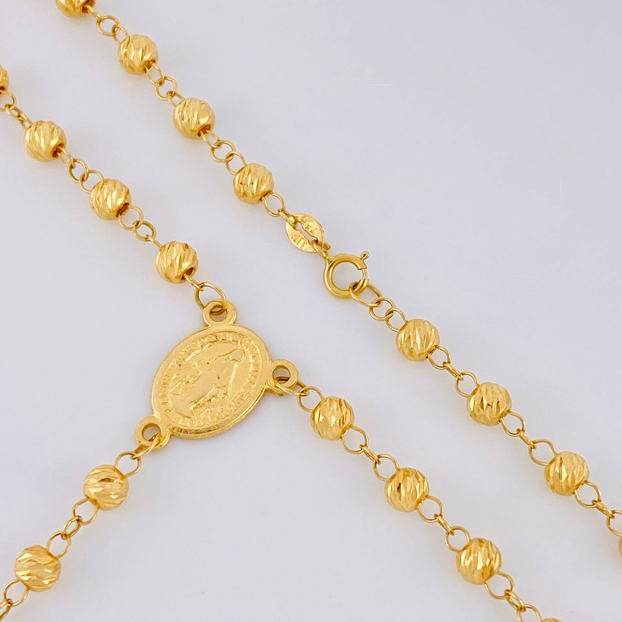 Rosario Virgen Milagrosa 10g / 60cm / 4mm Oro Amarillo 18K