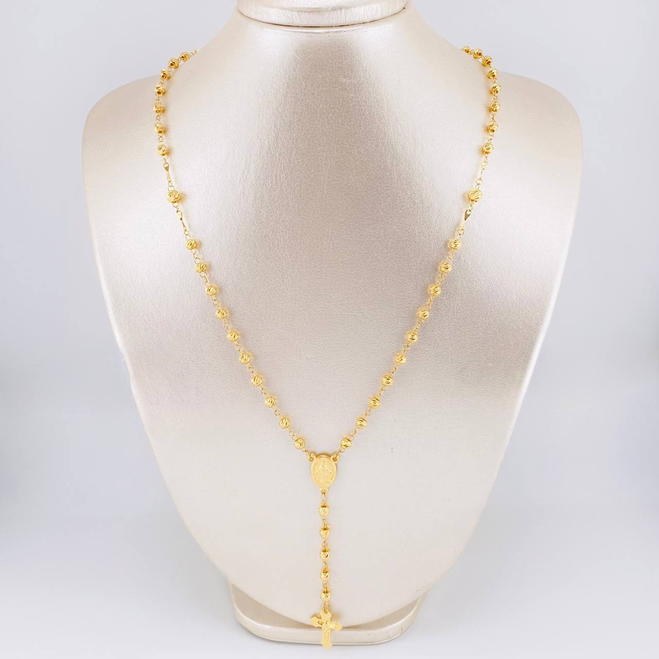 Rosario Virgen Milagrosa 10g / 60cm / 4mm Oro Amarillo 18K