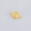 Herraje Letra S Marco Bordeado 0.4g / 1.5cm Oro Amarillo 18K