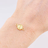 Herraje Letra S Marco Bordeado 0.4g / 1.5cm Oro Amarillo 18K