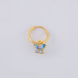 Piercing Aro Dije Mariposa 0.3g / 1.2cm Oro Amarillo 18K