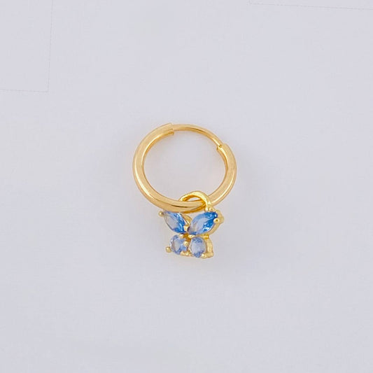 Piercing Aro Dije Mariposa 0.3g / 1.2cm Oro Amarillo 18K
