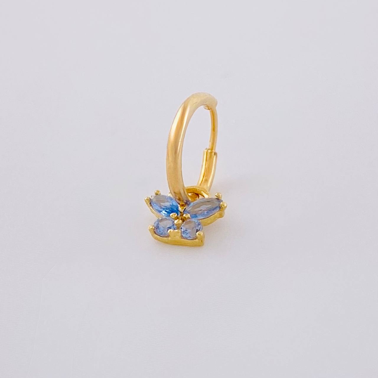 Piercing Aro Dije Mariposa 0.3g / 1.2cm Oro Amarillo 18K