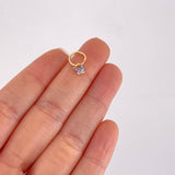 Piercing Aro Dije Mariposa 0.35g / 1.2cm Oro Amarillo 18K