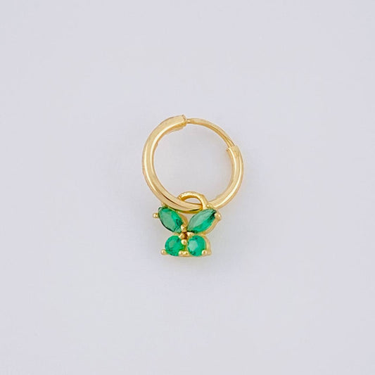 Piercing Aro Dije Mariposa 0.3g / 1.2cm Oro Amarillo 18K
