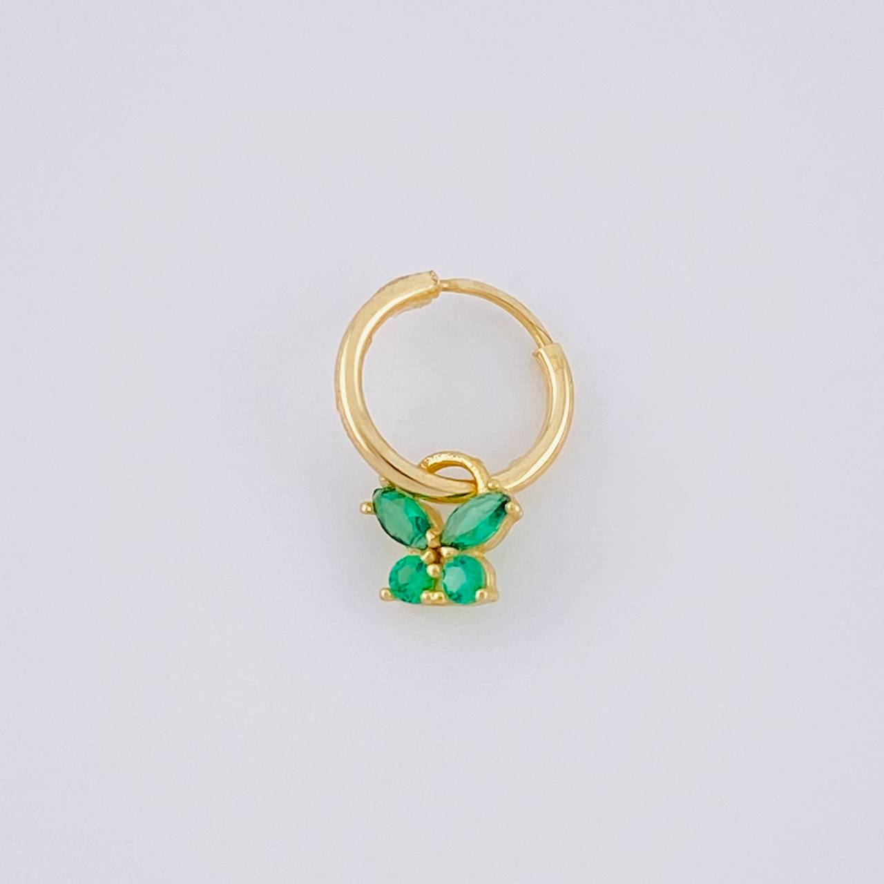 Piercing Aro Dije Mariposa 0.35g / 1.2cm Oro Amarillo 18K